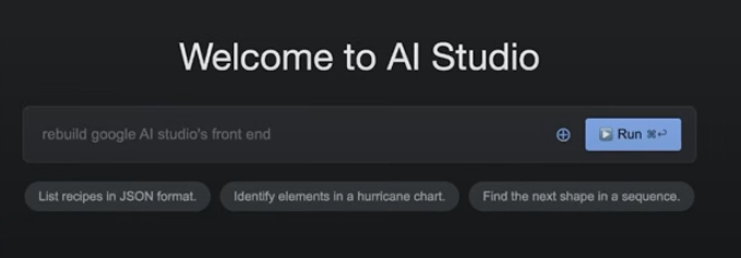 google ai studio recreate
